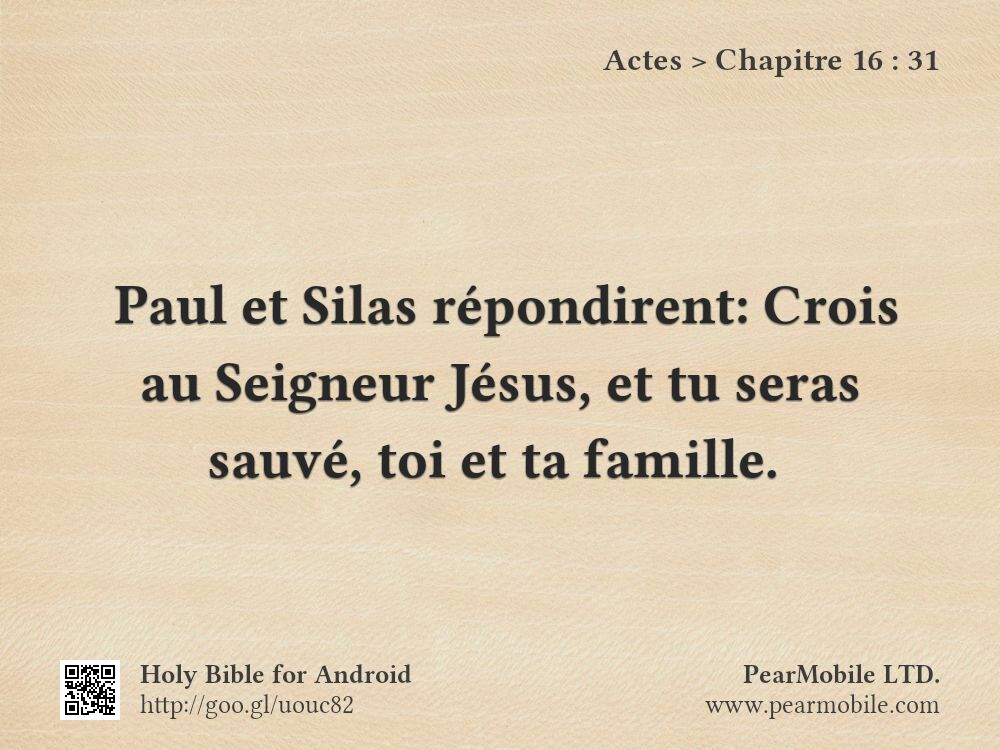 Actes, Chapitre 16:31